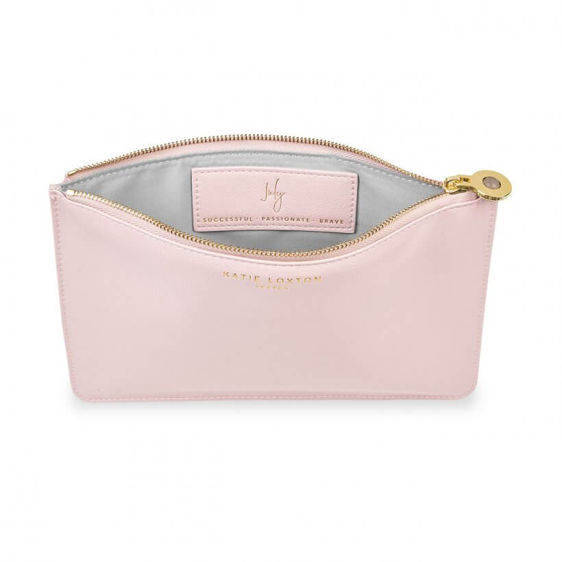 Birthstone Perfect Pouch | July | Sunstone | Blush Pink