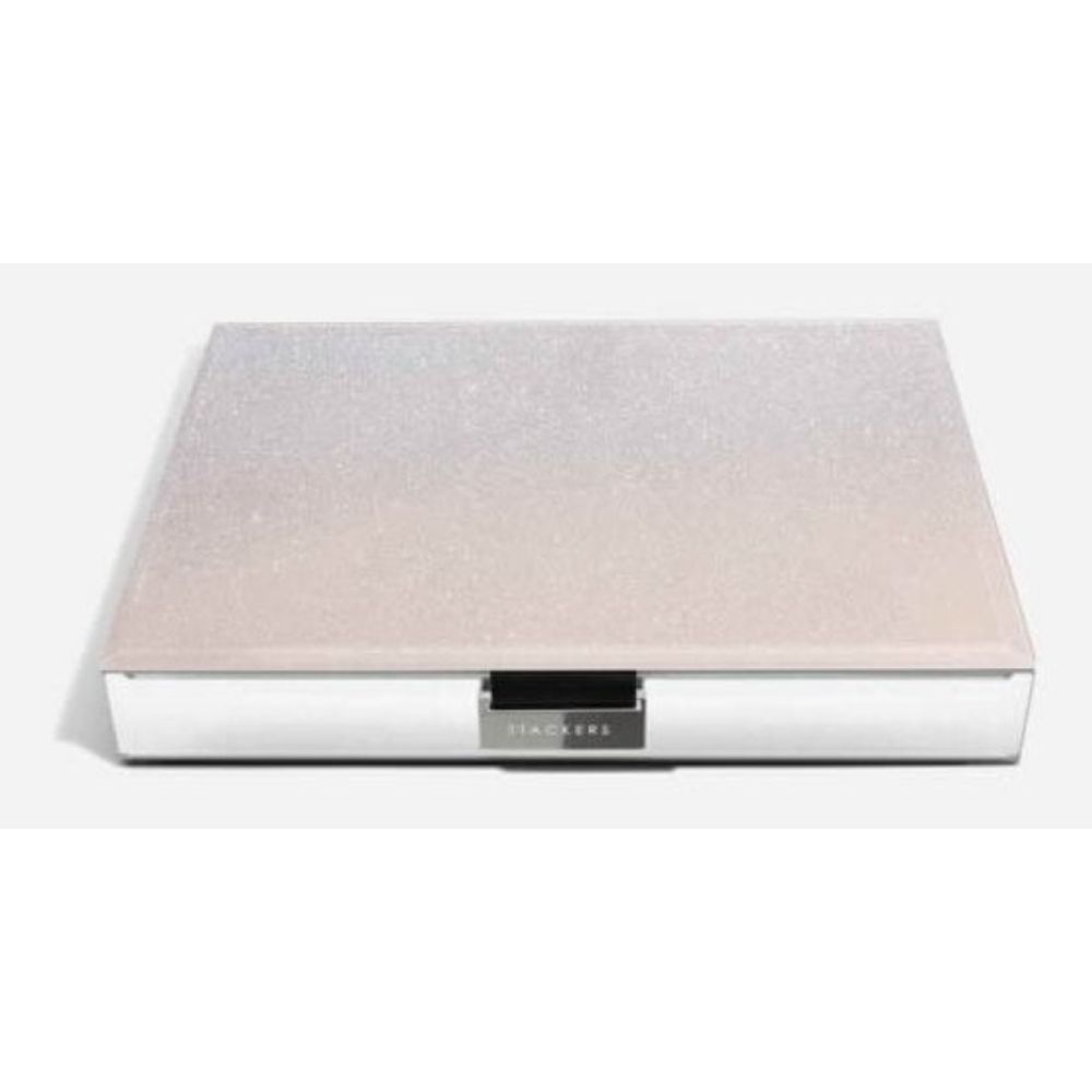 Classic Pink Glitter Lidded Stacker