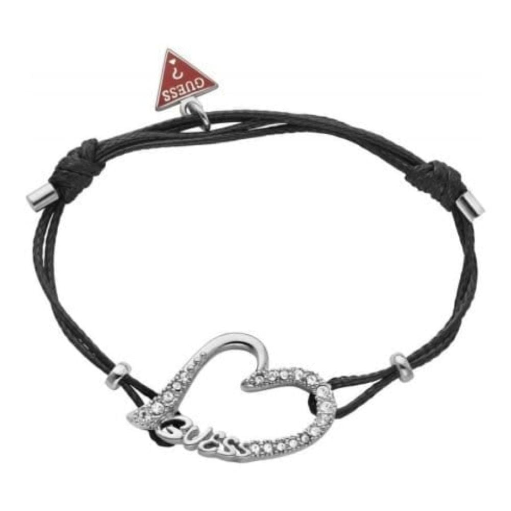 Ladies Eternally Yours Black Fabric Expandable Bracelet