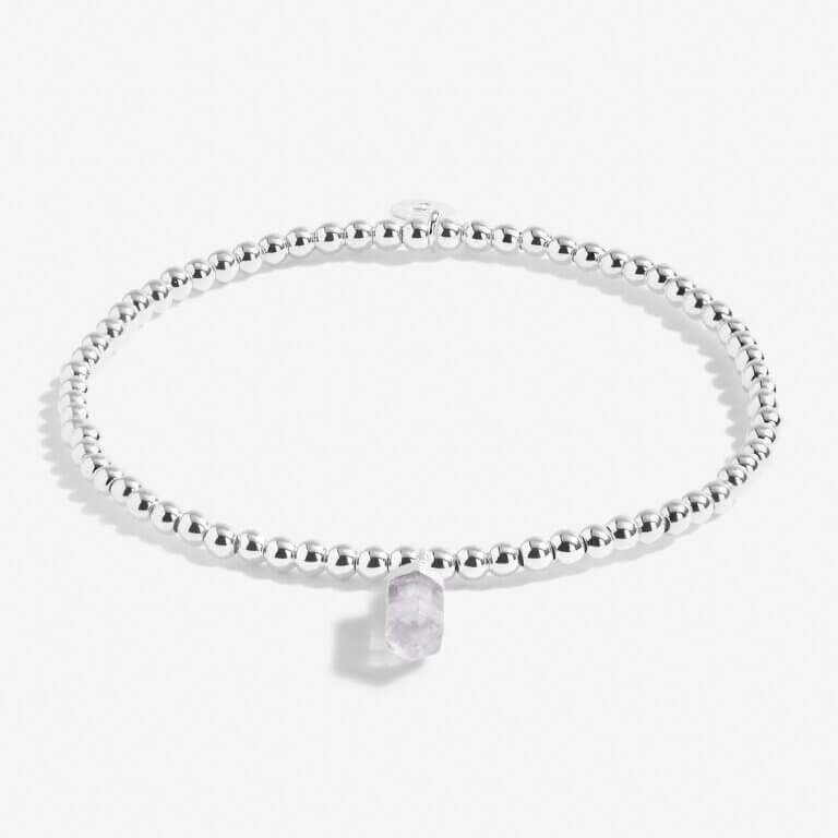 Crystal A Little | Clear Quartz | Silver | Bracelet | 17.5cm Stretch
