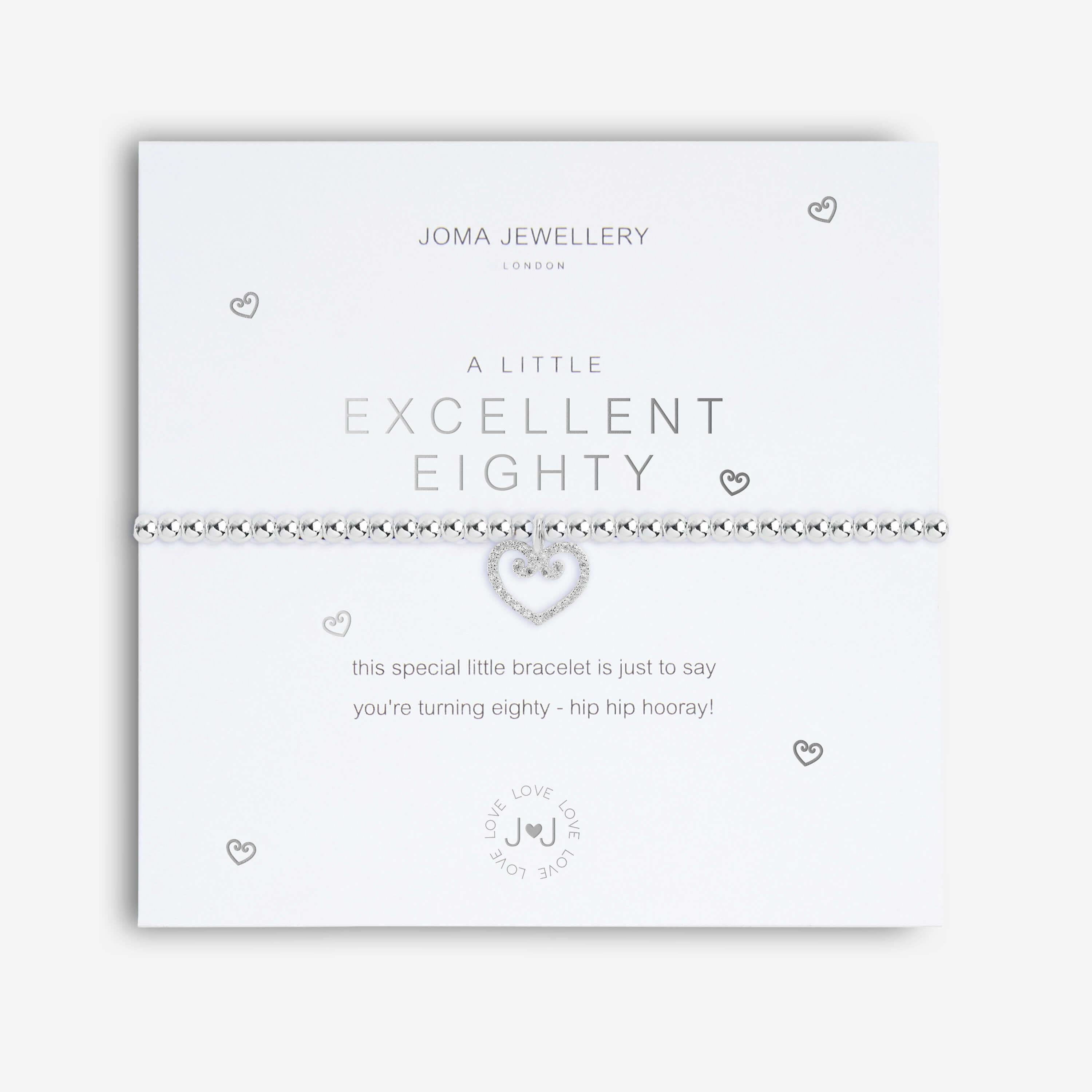 A Little | Excellent Eighty | Silver | Bracelet | 17.5cm Stretch