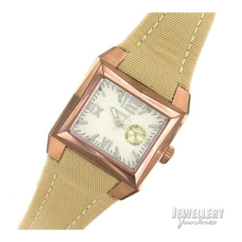 Breil Rose Gold Kahki Watch
