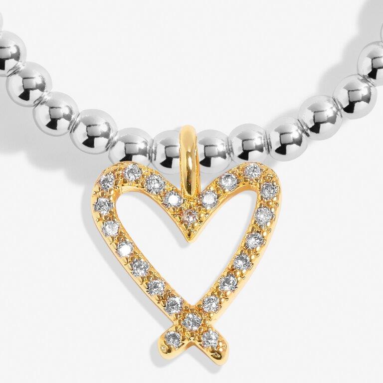 A Little 'Be Bold Be Brave Be Beautiful' Silver & Gold Plated Bracelet