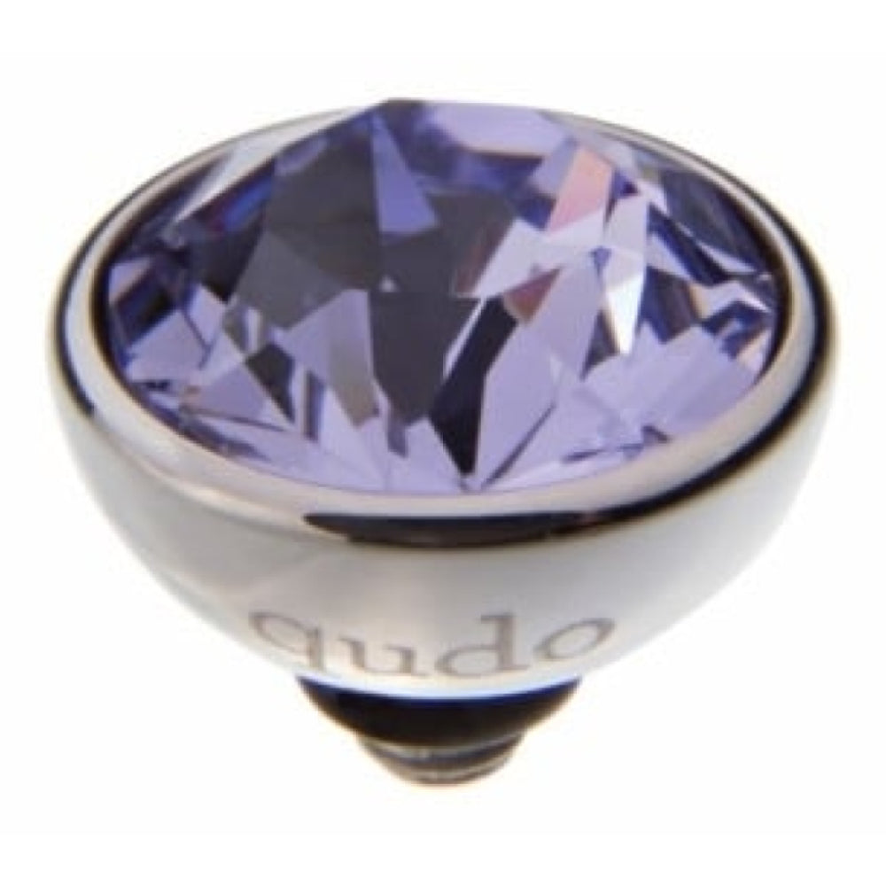 Famosa Silver 10mm Bottone Ring Top Provence Lavender