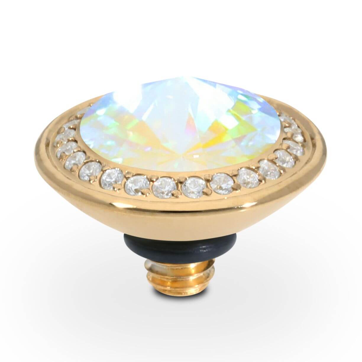 TONDO Deluxe (G/P) 9mm Aurora Boreale Ring Top