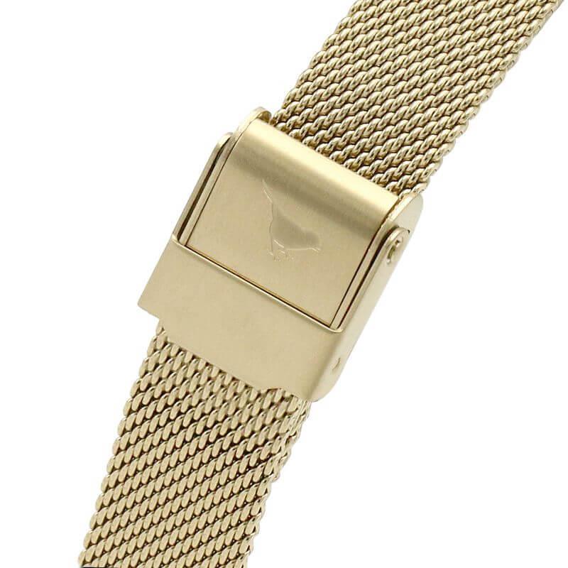 Midi Mother Of Pearl Dial Pale Gold Mesh Bracelet Ladies Watch