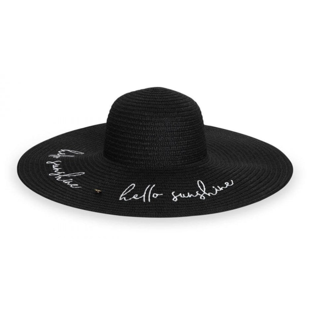 Straw Hat | Hello Sunshine | Black
