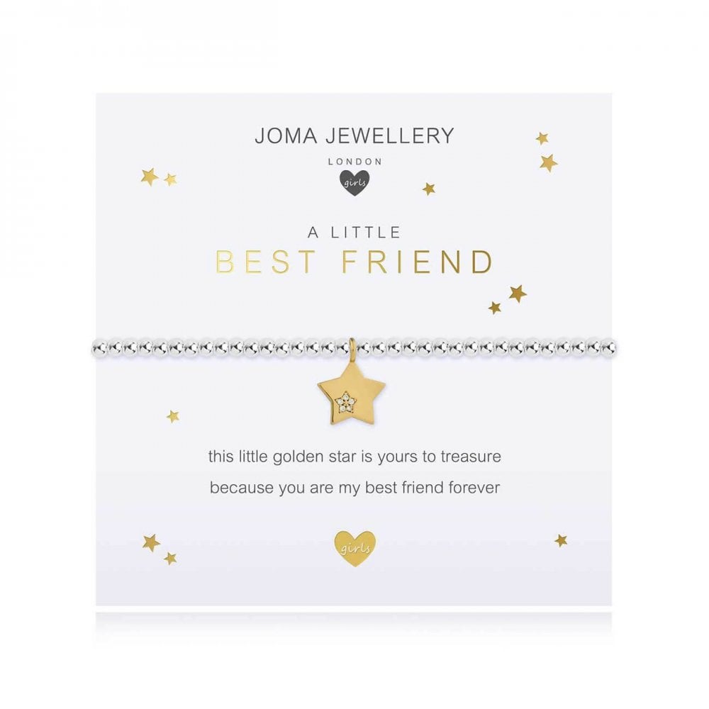 Children's A Little | Best Friend | Silver | Bracelet | 15.5cm Stretch