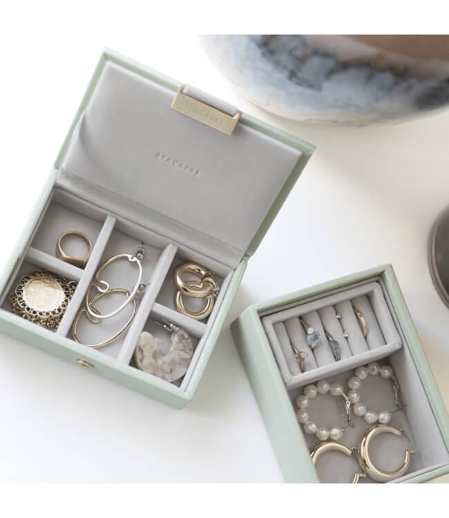 Sage Green Micro Stackers Set Of 2