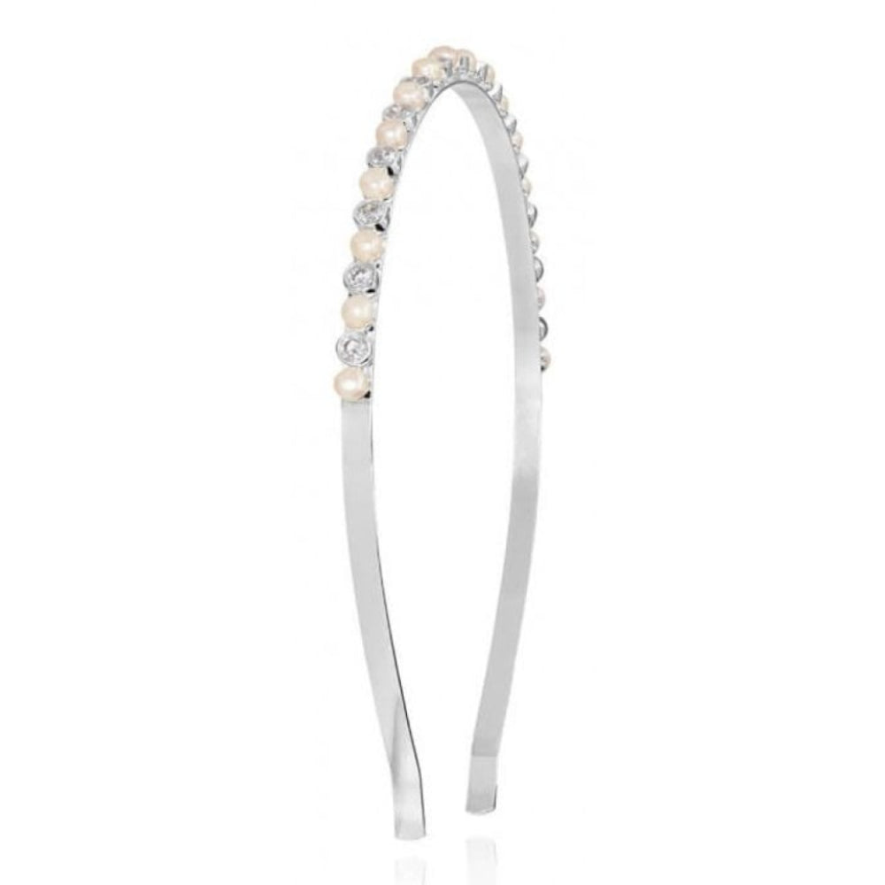 Happy Ever After Hair Accessories Pearl & CZ Hair Band