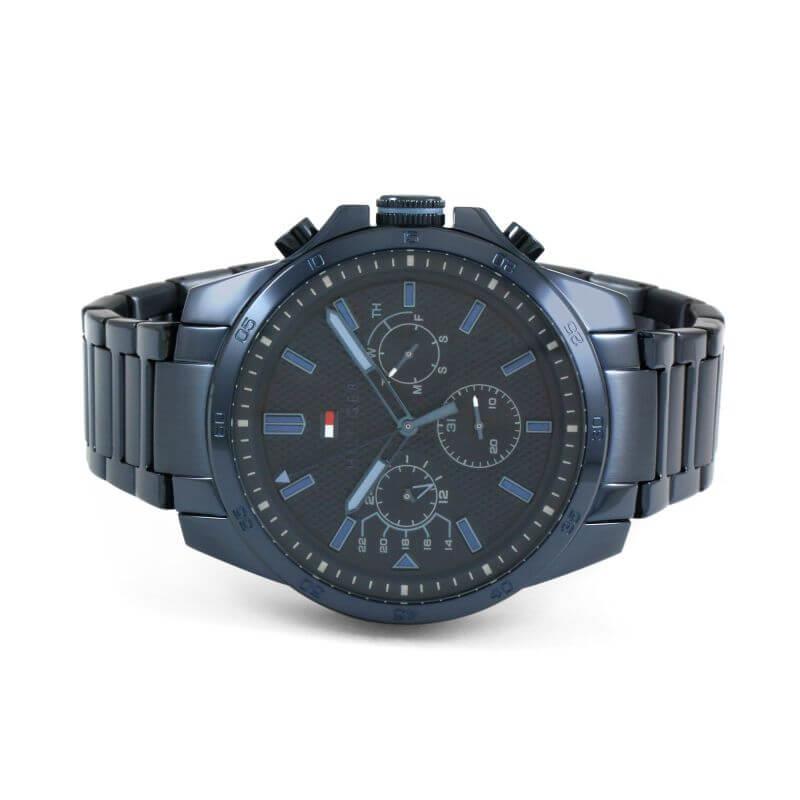 Steel Blue Bracelet Chronograph Decker Mens Watch