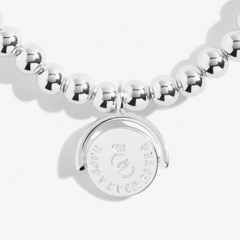 Spinning Boxed A Littles | Love Laughter Happy Ever After | Silver | Bracelet | 17.5cm Stretch