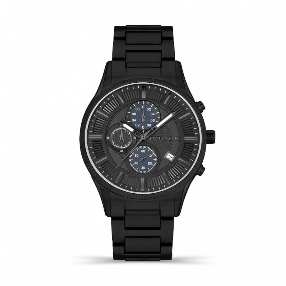 VAULT Black Chronograph Dial With Bracelet Strap