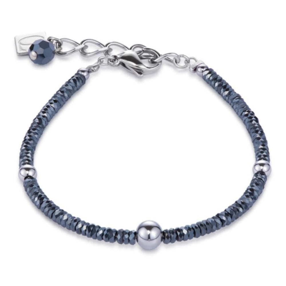 Hematite & Stainless Steel Bracelet