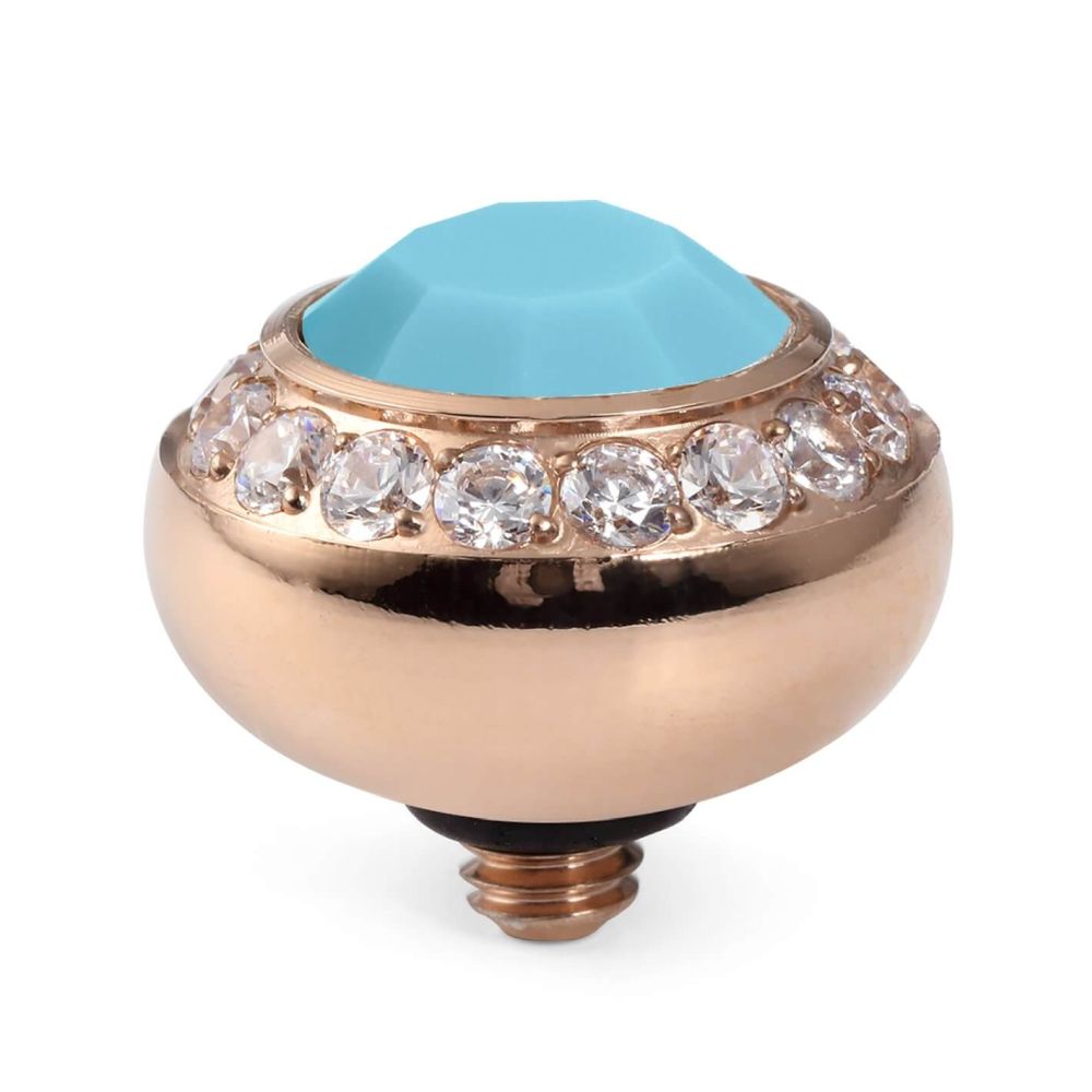 Tondo Deluxe (Rg/P) 10mm Turquoise Opal Top