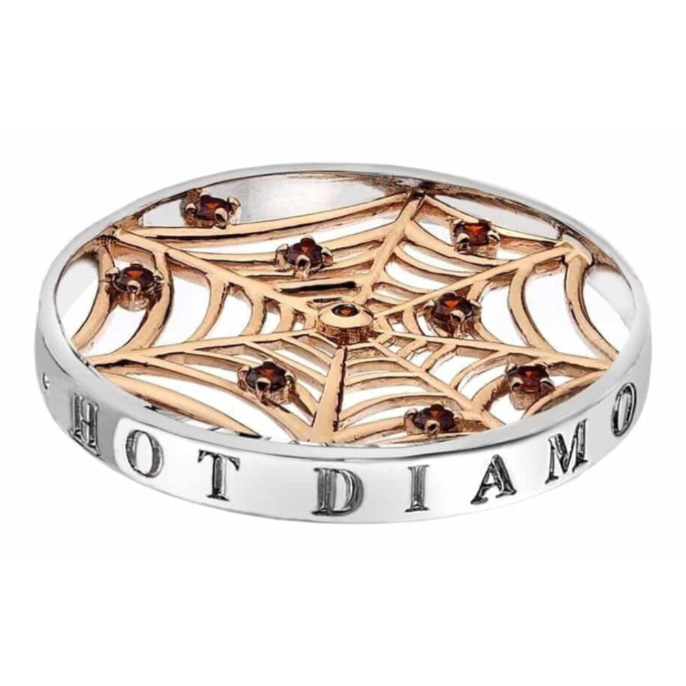 Consistenza Web Rose Gold Plate Coin - 33mm