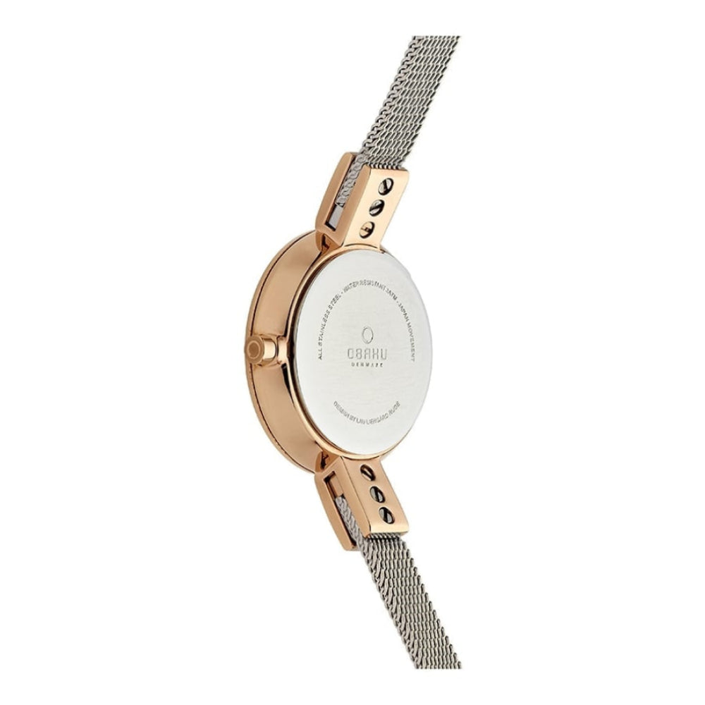 SIV - GRANITE Rose Gold Plated Mesh Bracelet Watch
