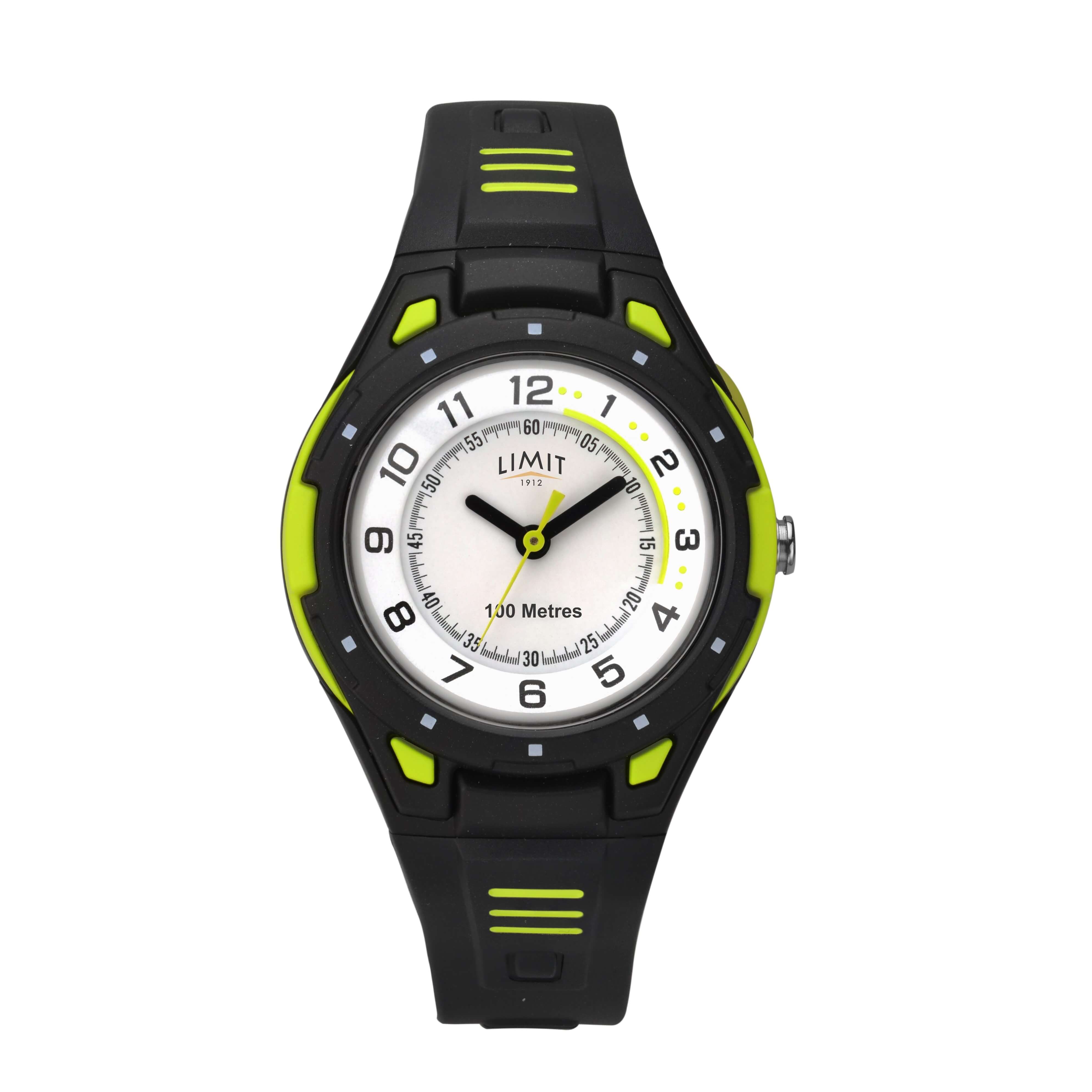 Kids Black Plastic Watch
