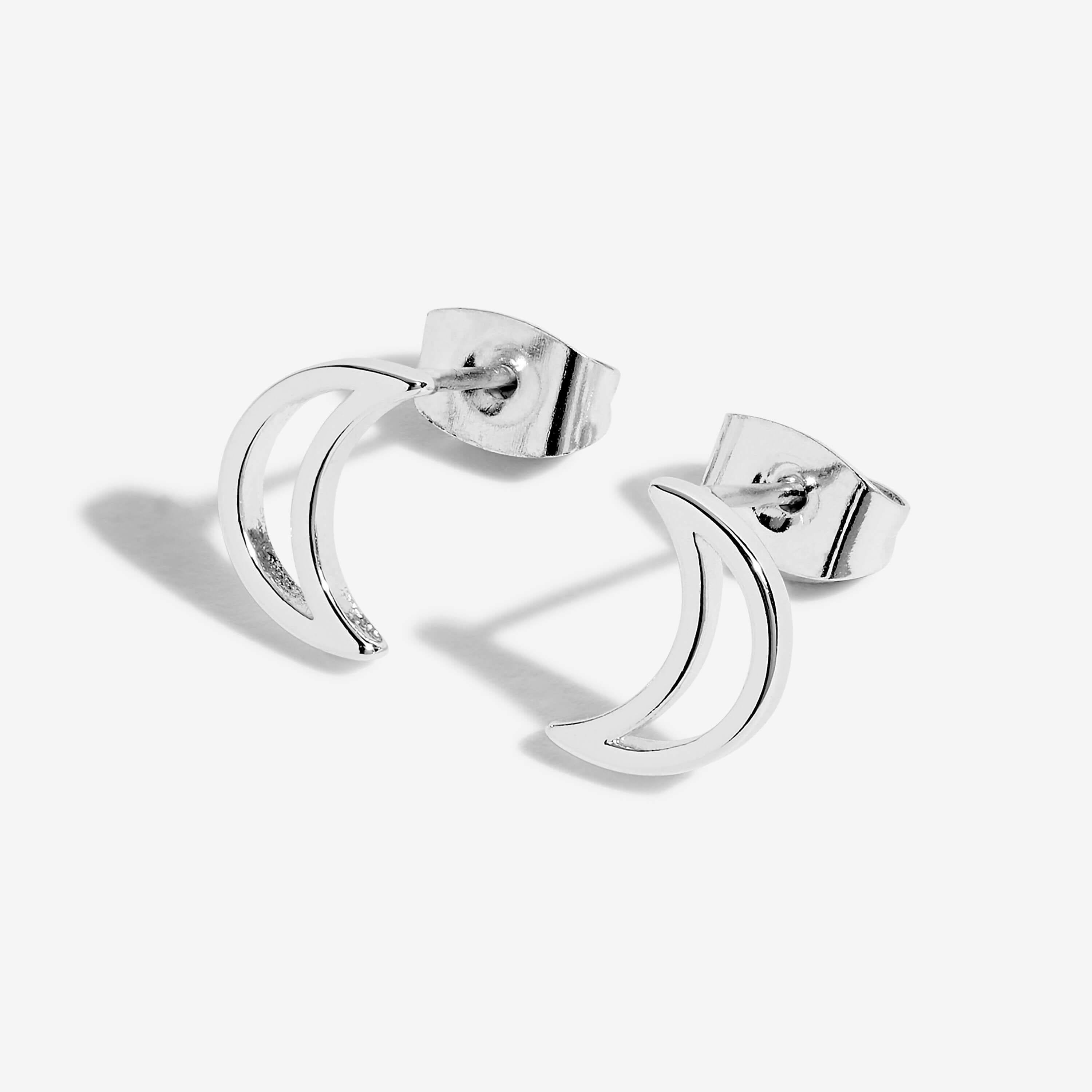 Treasure The Little Things | Love You To The Moon And Back | Silver | Earring Box
