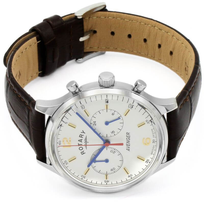 Avenger Stainless Steel White Dial Watch
