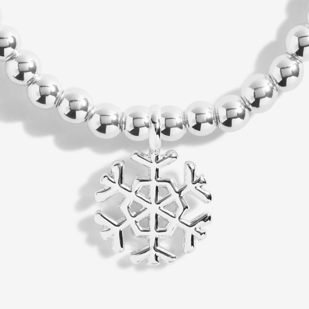 Christmas Cracker | Happy Christmas | Silver | Bracelet | 15.5cm Stretch