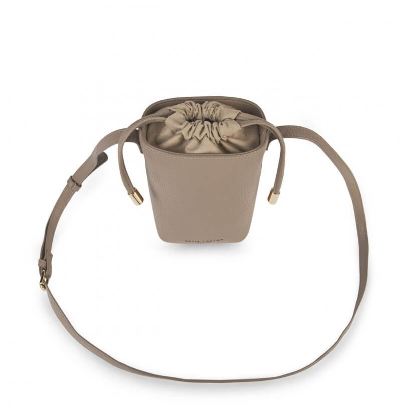 Cece Drawstring Crossbody Bag | Taupe