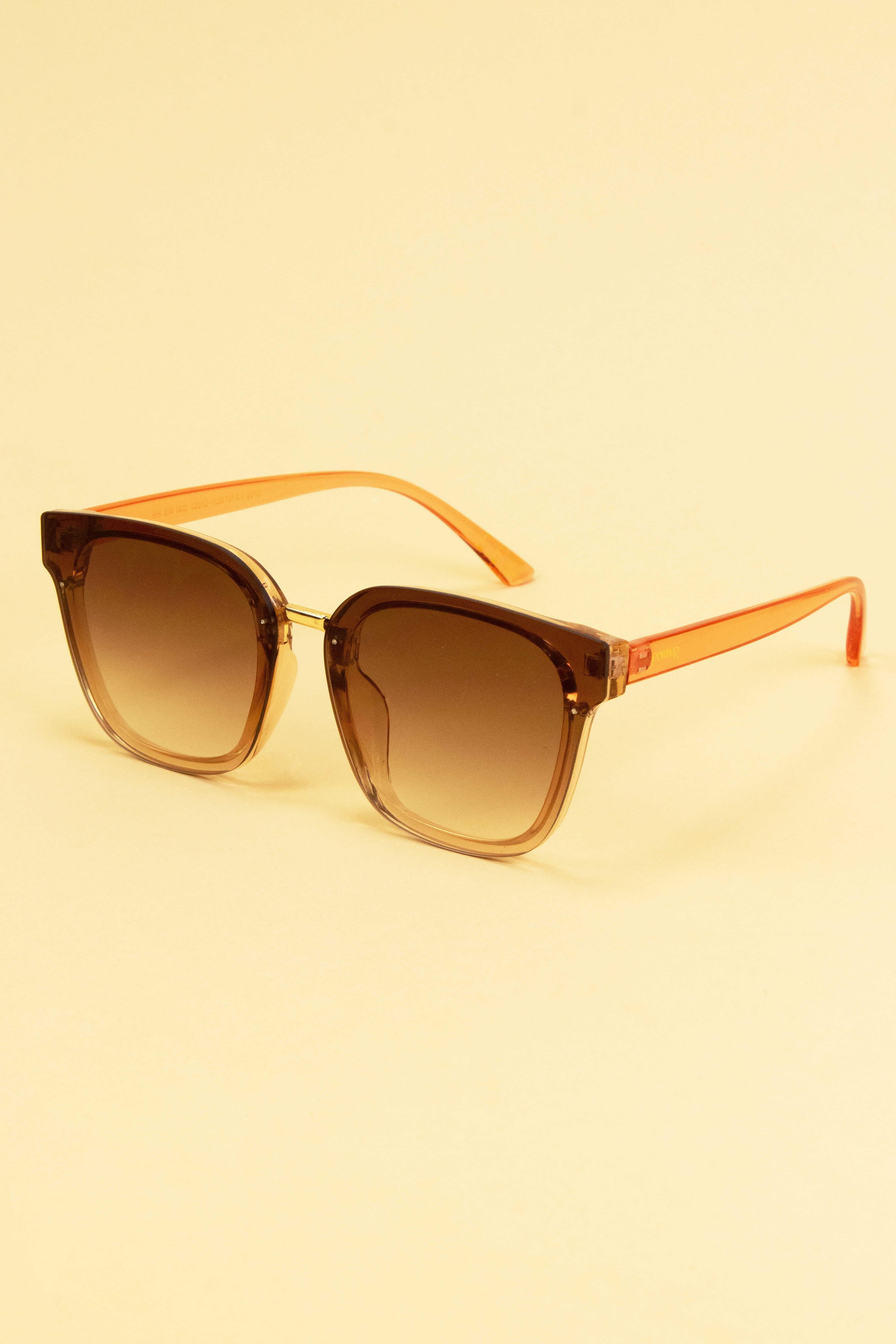 Hazel - Mocha/Apricot Sunglasses