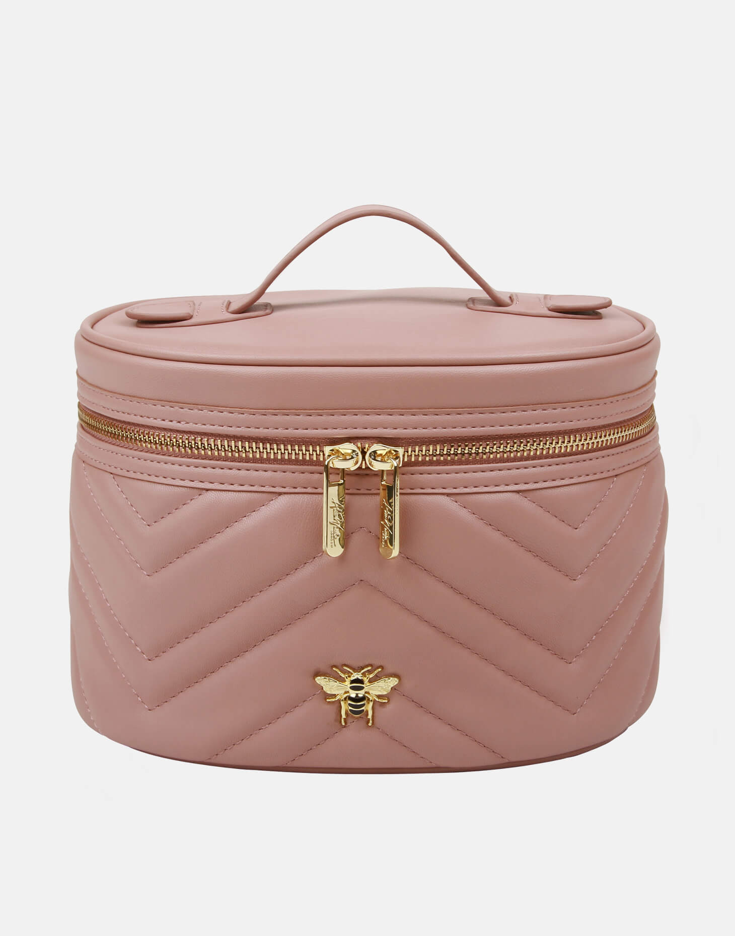 Quilted Vanity Beauty Case Pink
