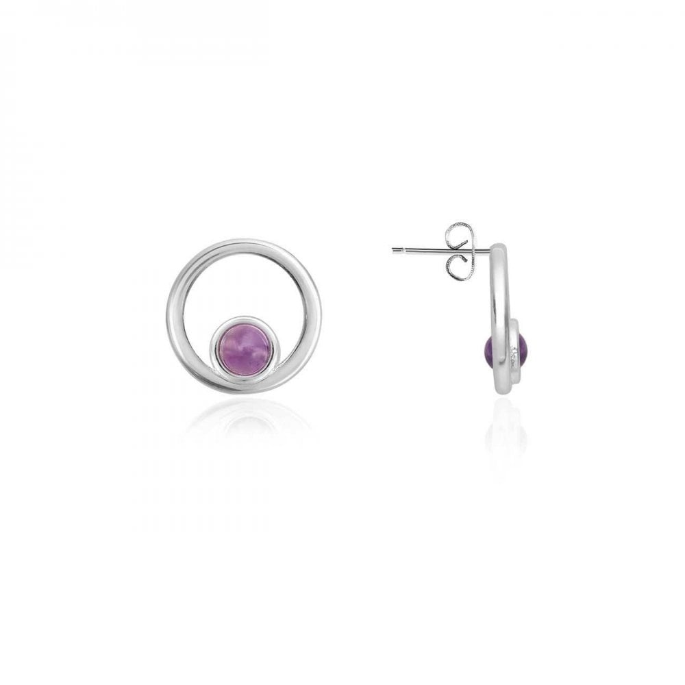 Treasure The Little Things | Birthstone February Amethyst | Silver | Earring Box