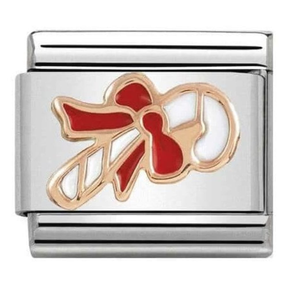 Classic Symbols Link Candy Cane 9k Rose Gold