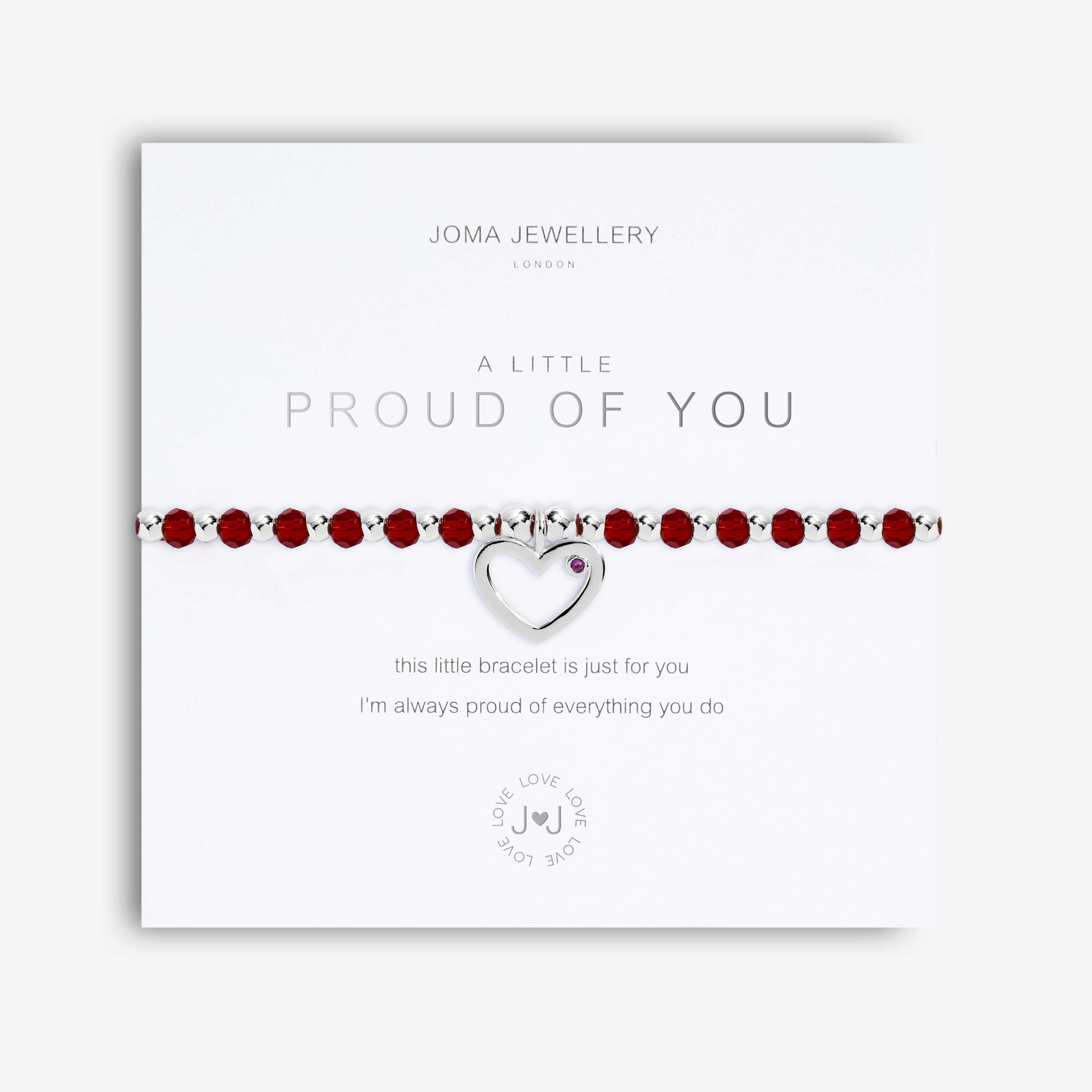 Colour Pop A Little | Proud Of You | Silver | Bracelet | 17.5cm Stretch