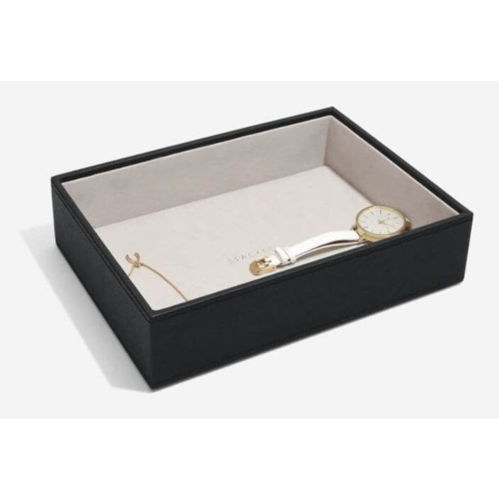 Classic Black & Grey Deep Open Stacker