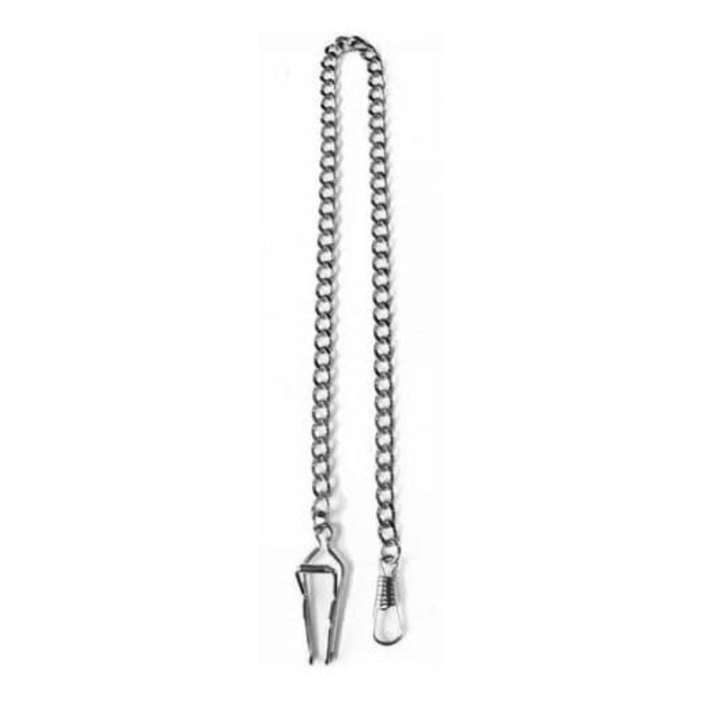 Chrome Plated Belt Bar Slide Pocket Watch Chain