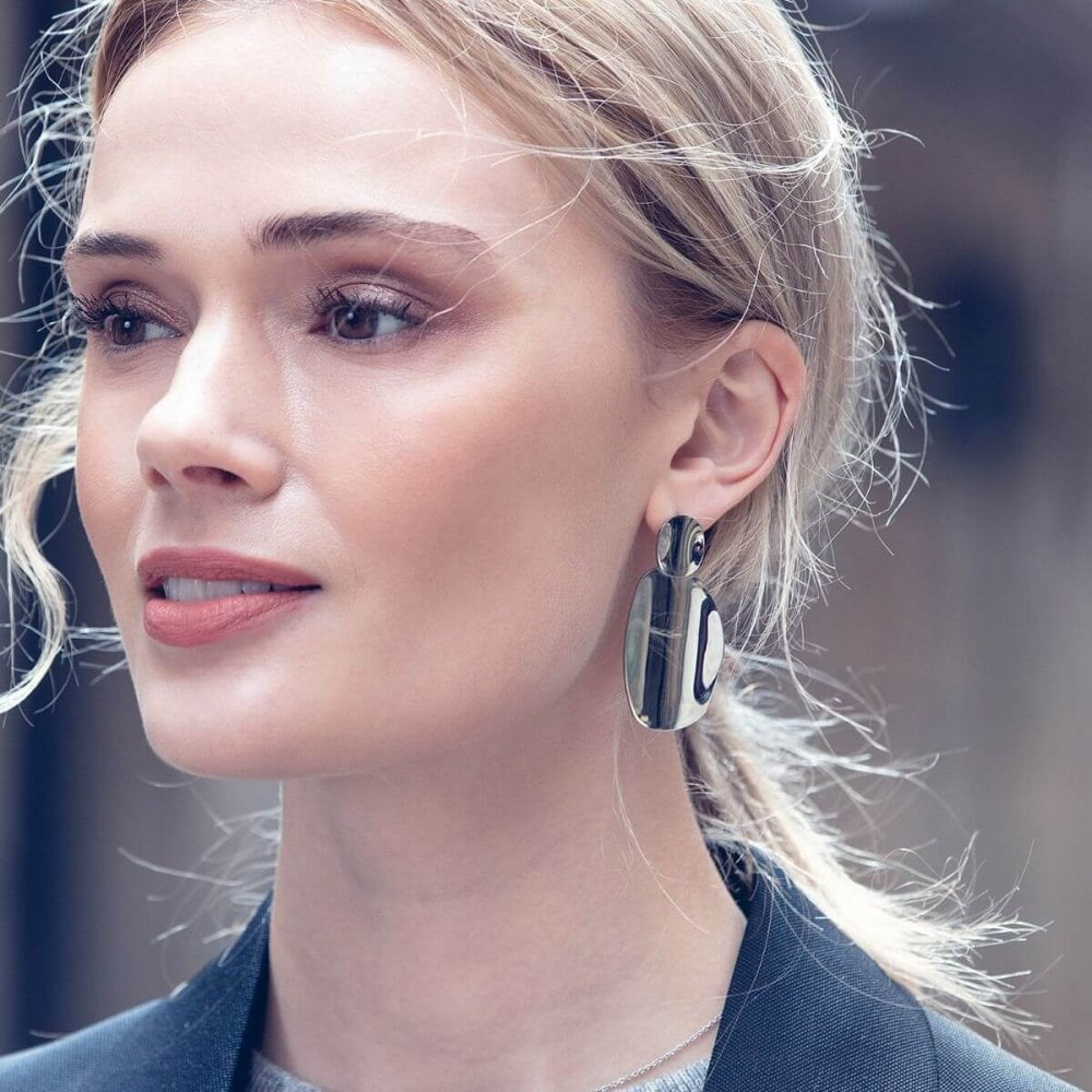 Pebble Earrings Steel
