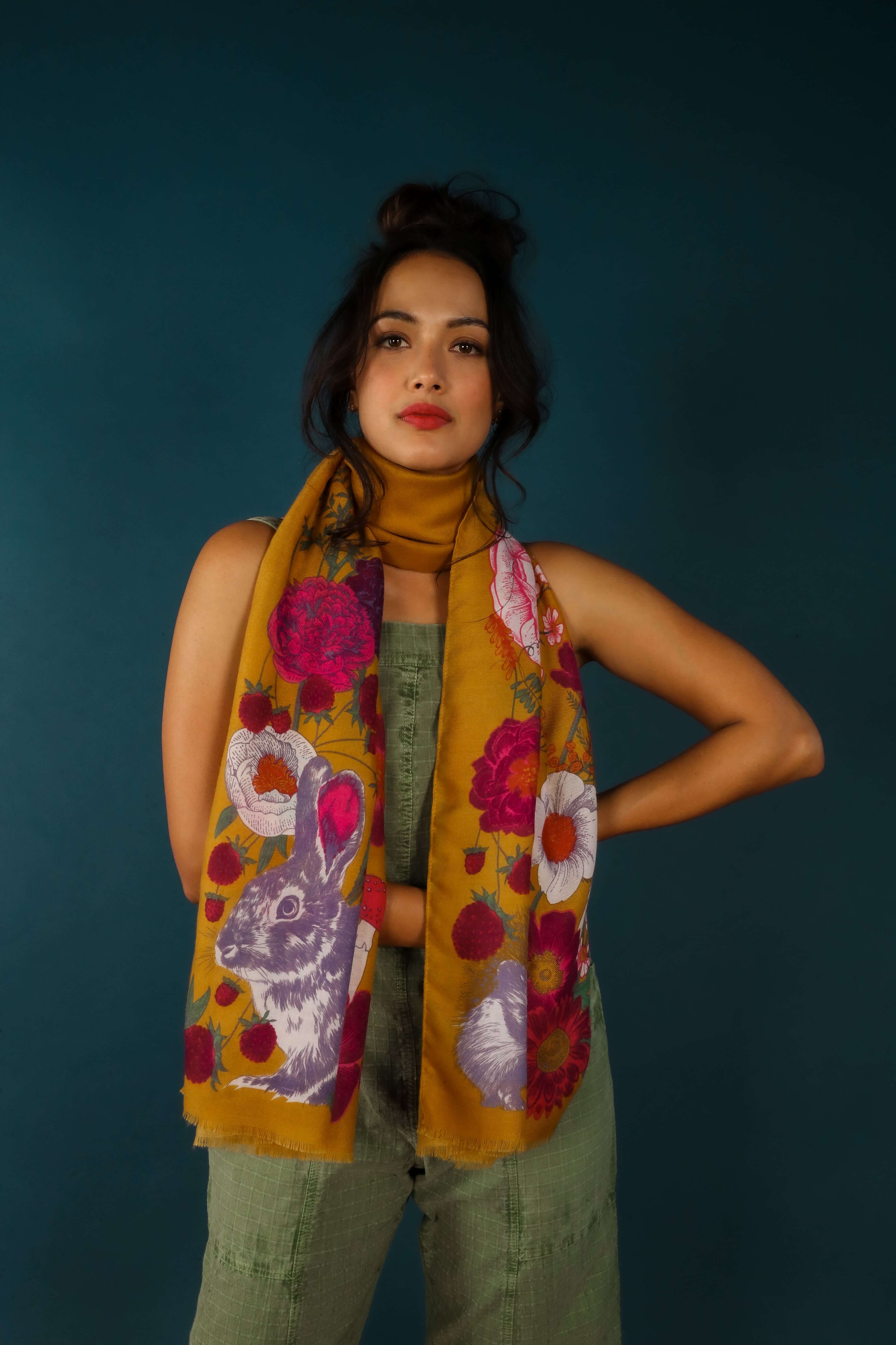 Wild Woodland Printed Scarf