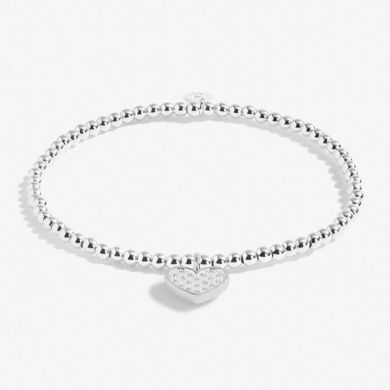 A Little | Shine Bright - Live Happy | Silver | Bracelet | 17.5cm Stretch
