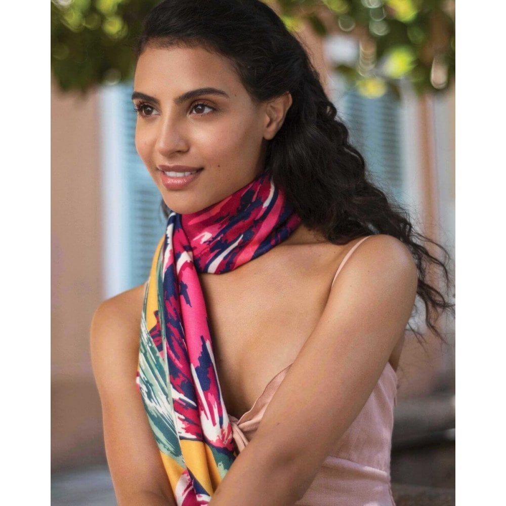 Tulip Print Mustard