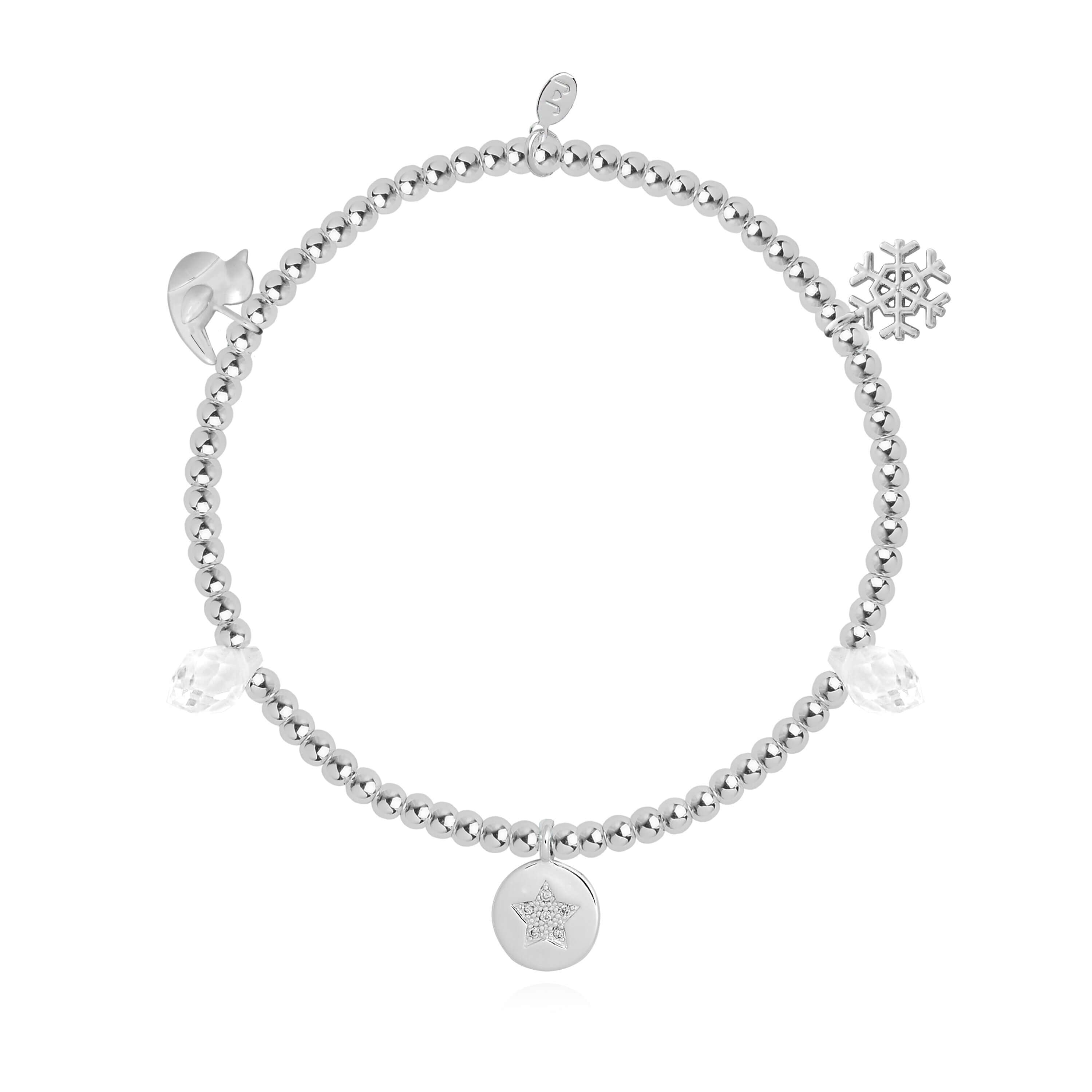 Lifes A Charm | Winter Wishes | Silver | Charm Bracelet | 17.5cm Stretch