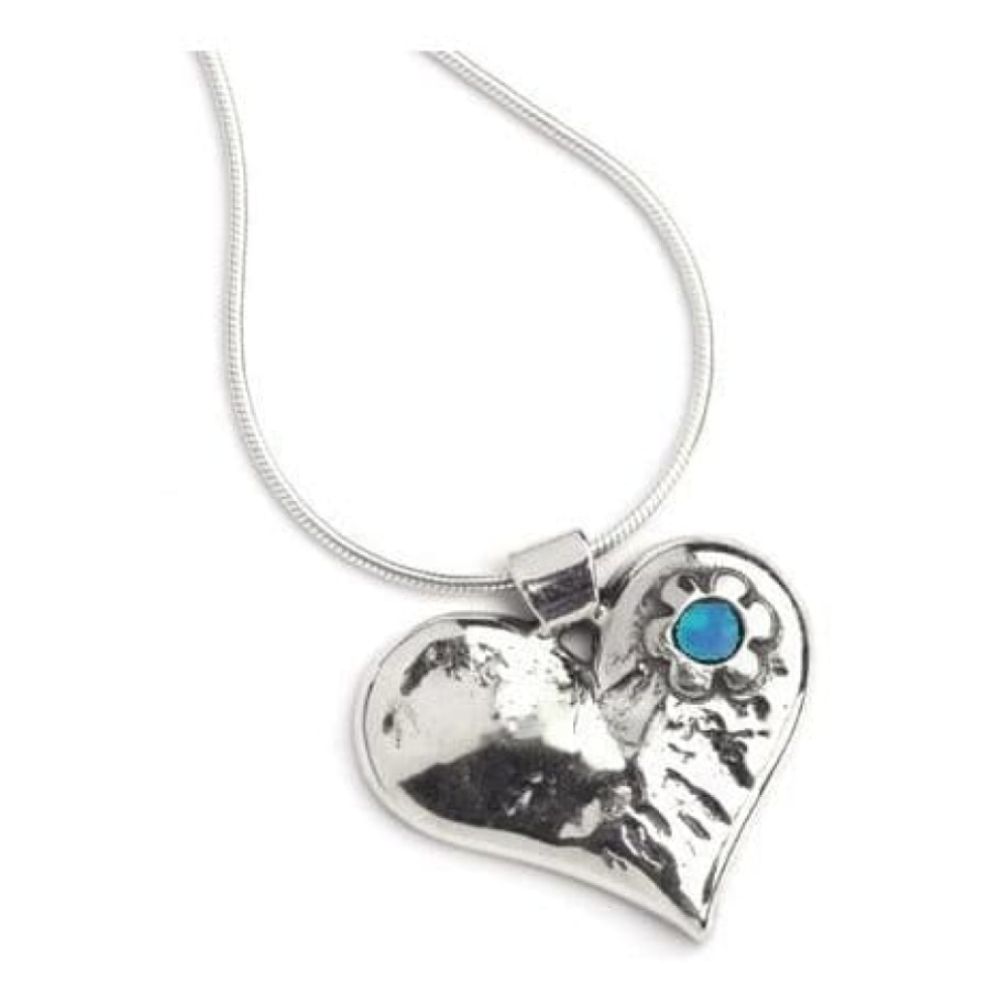 Ladies Handmade Silver Heart Pendant Necklace