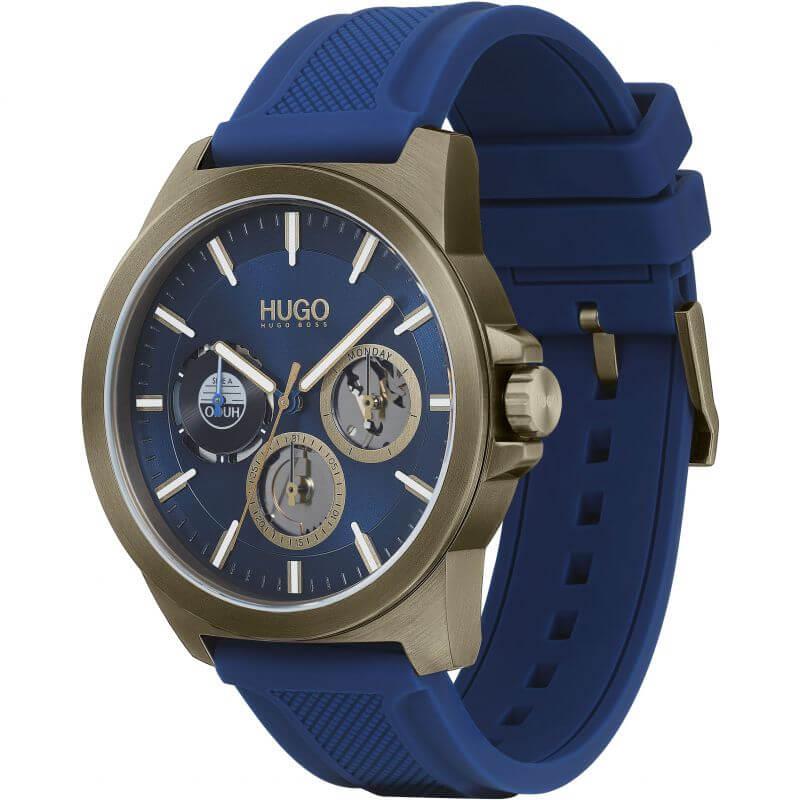 TWIST Chronograph Blue Rubber Strap Blue Dial Gents Watch