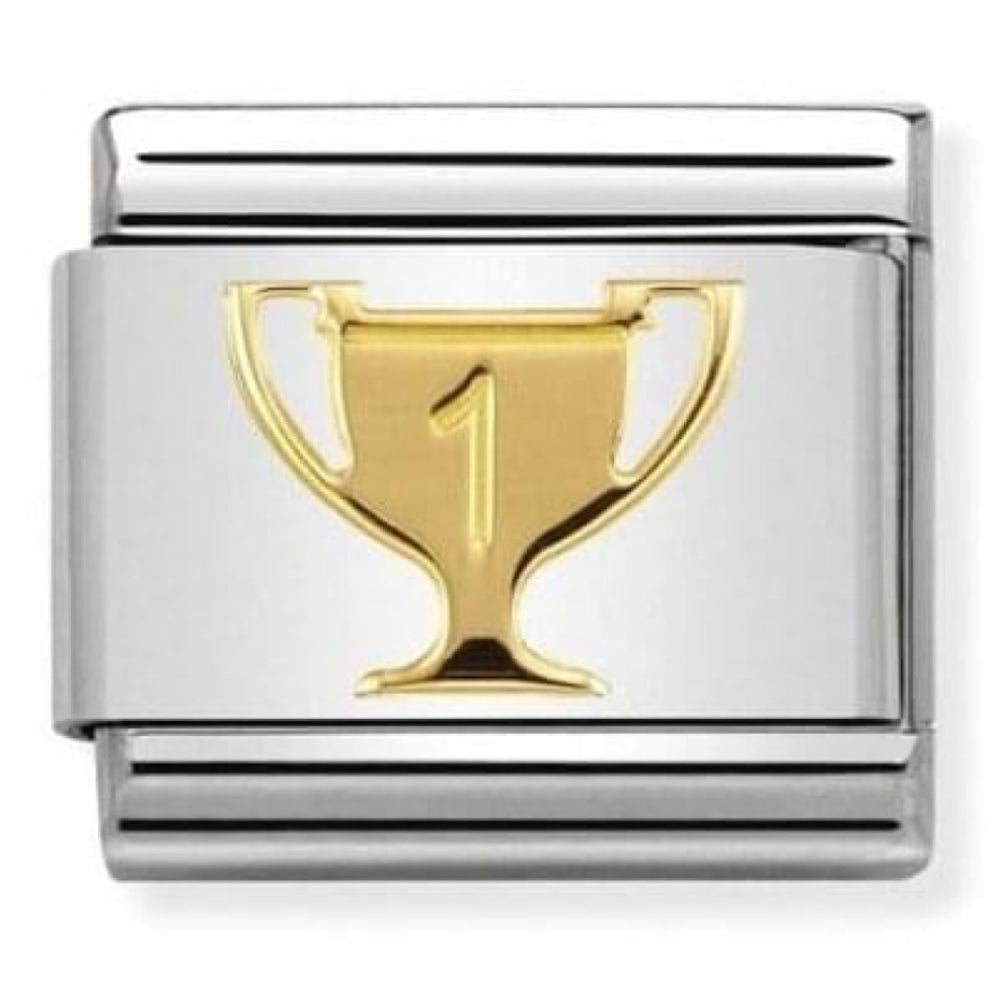 Classic Gold Trophy & Stainless Steel Link