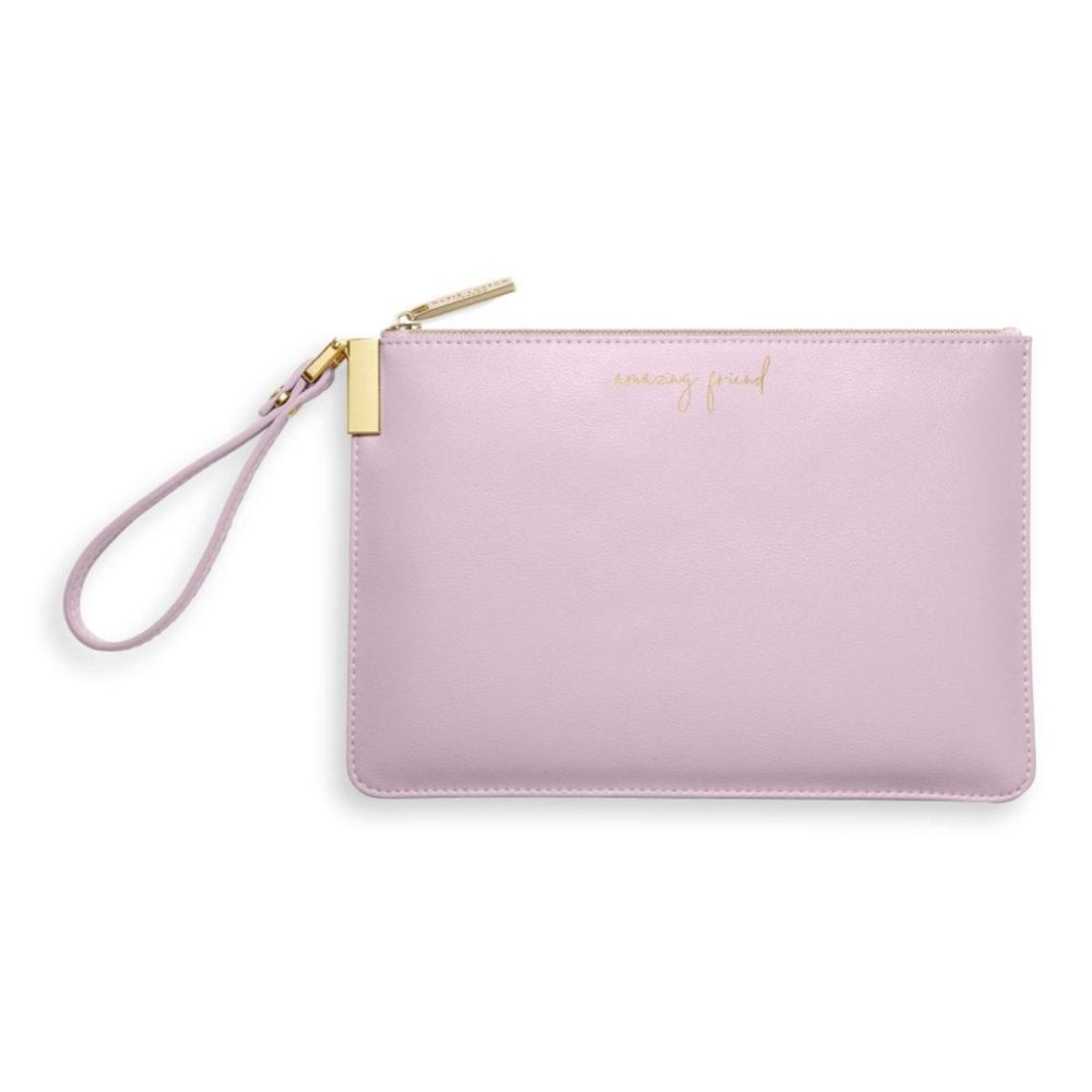 Secret Message Pouch | Amazing Friend, You Are The Best | Lilac | 16 X 24 Cm