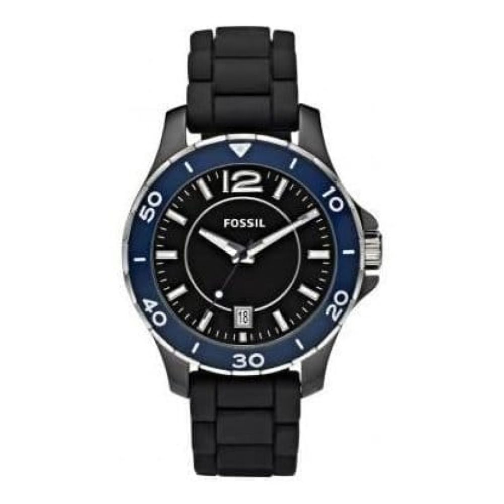 Black Silicone Ladies Wristwatch