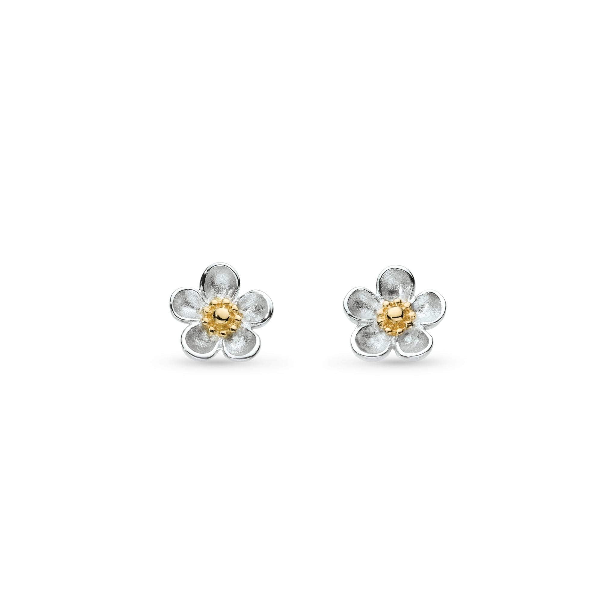 Blossom Wood Rose Stud Earrings