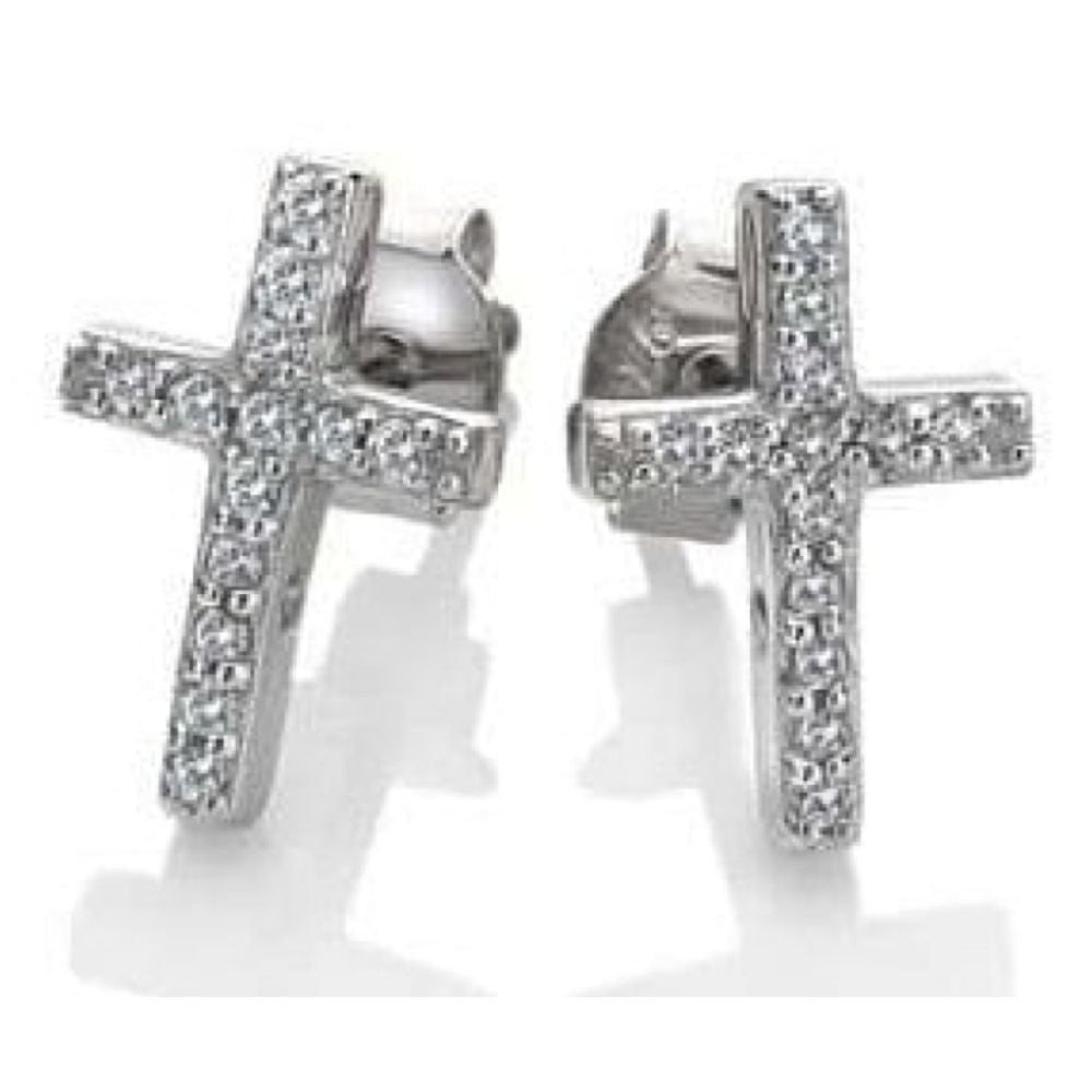 Striking Cross Earrings