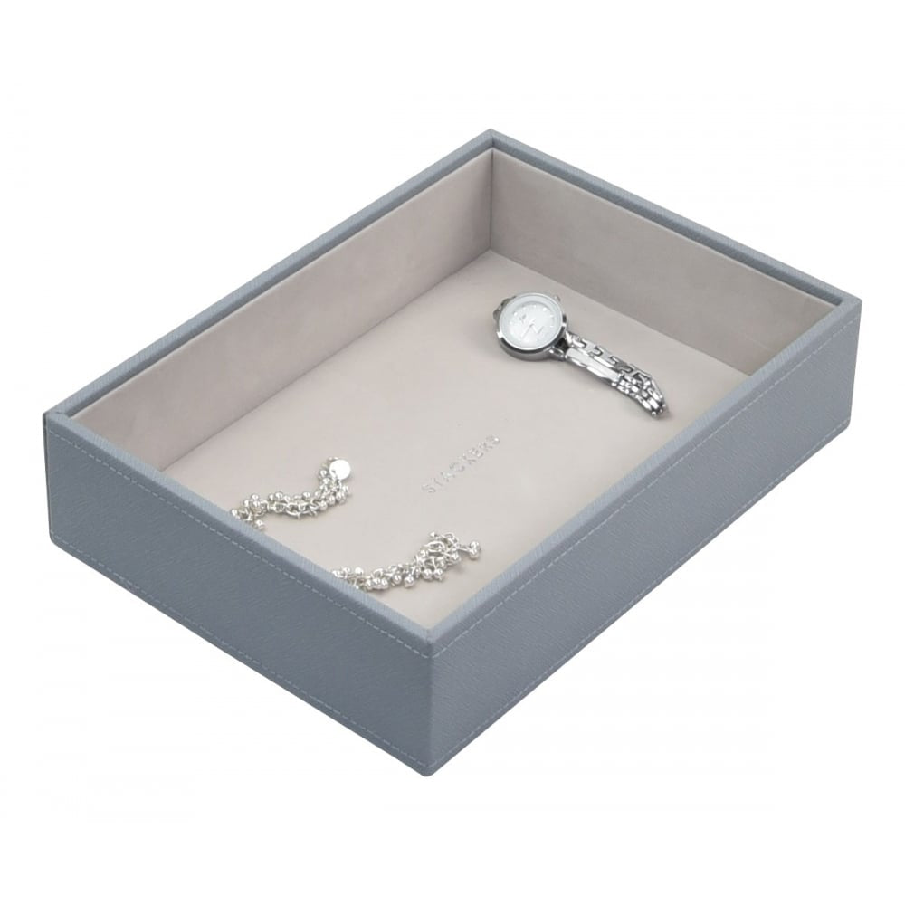 Dusky Blue & Grey Classic Deep Open Stacker