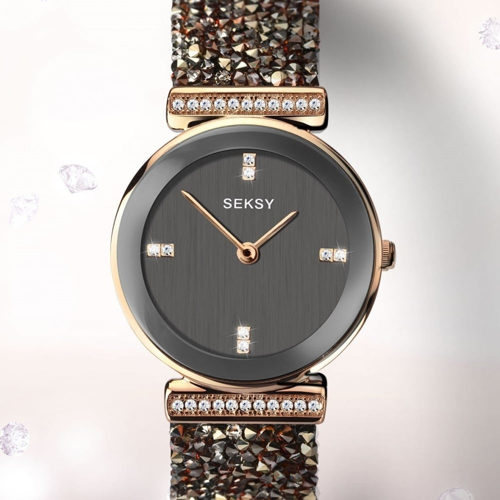 Ladies Quartz Analogue Rose Gold Plated Bracelet Watch