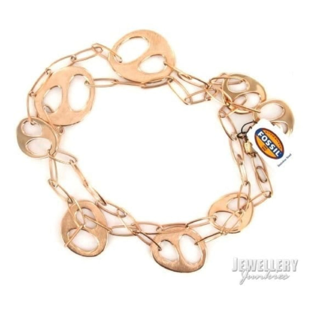 Ladies Rose Stainless Steel Chain Necklace
