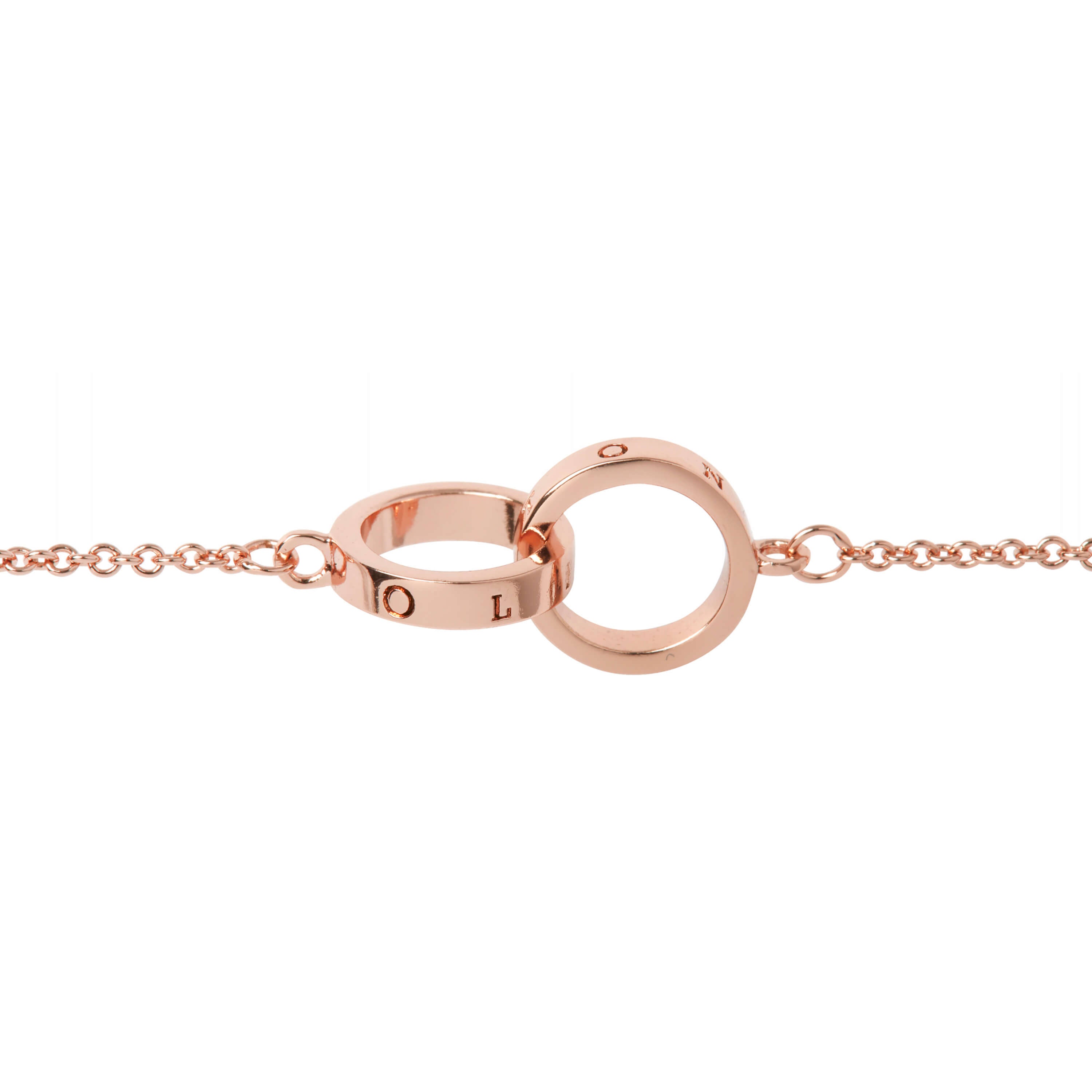 The Classics 18K Rose Gold Plating Interlink Chain Bracelets