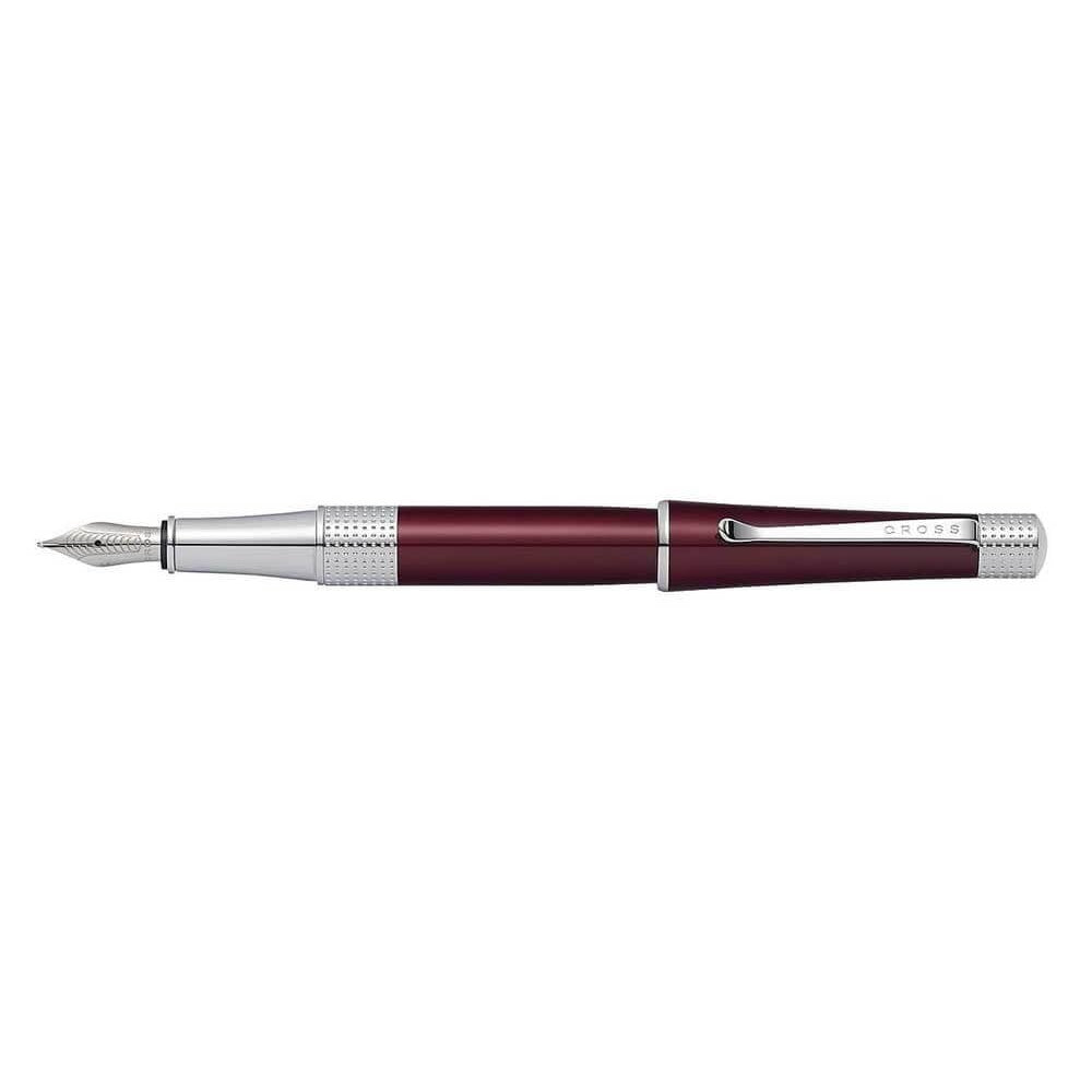 Beverly Red Lacquer Fountain Pen With Medium Nib